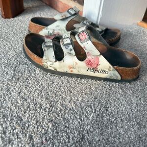 Birkenstock Papillio | Florida Sandals Watercolor Regular 3 Buckle Strap Sz 5
